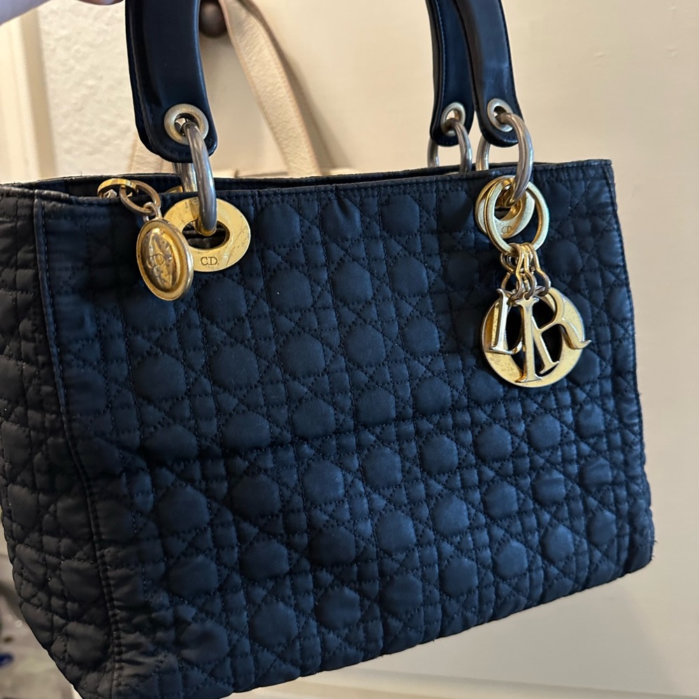 ✅ Authentic Vintage lady Dior Black Quilted Handbag - Picture 2 of 14